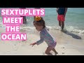 SEXTUPLETS' 1st Beach Trip (Pt 4 of 5): Meet The Ocean!