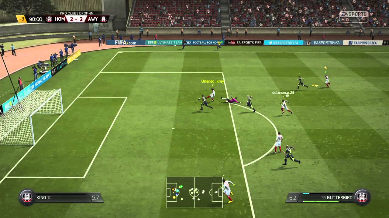 FIFA 16 brilliant chip through ball