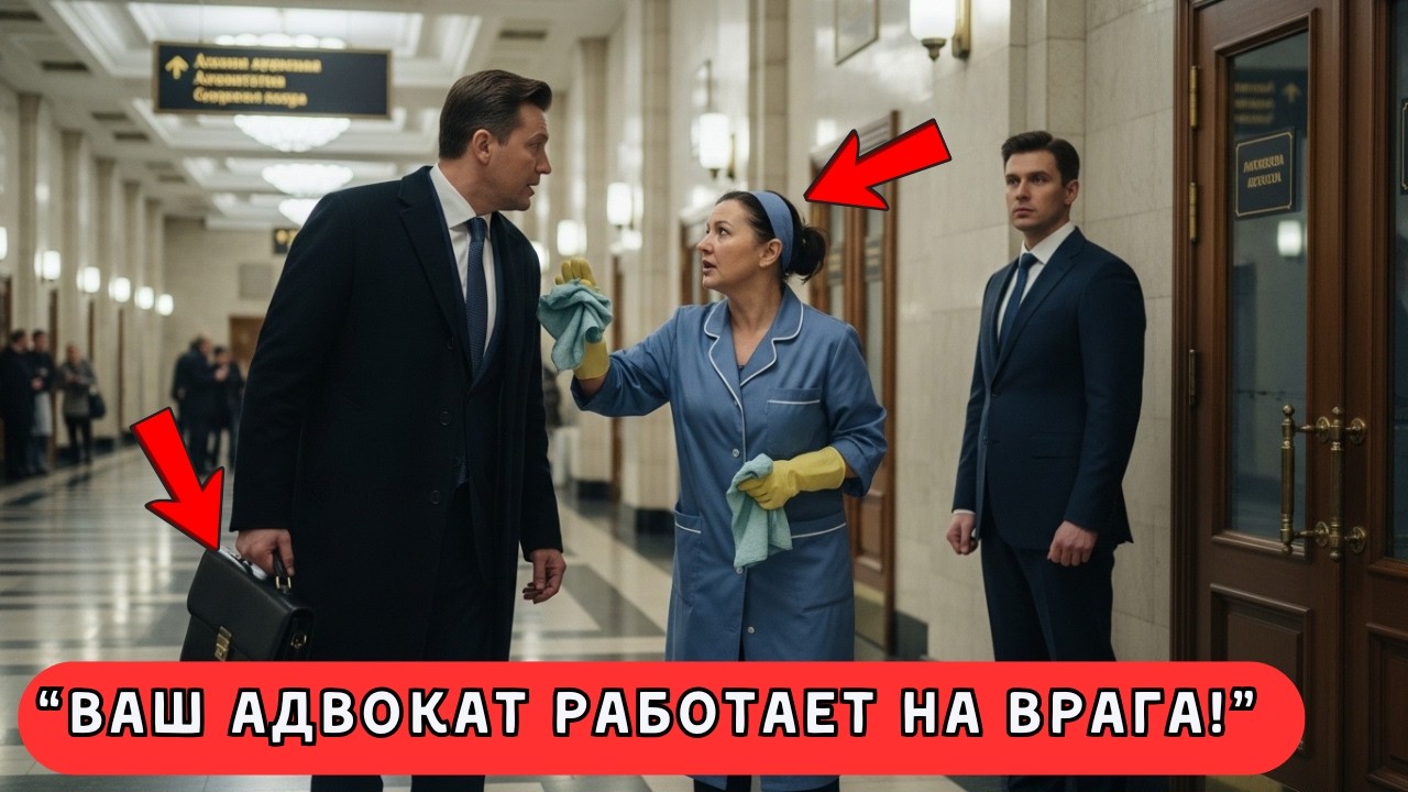 ВАШ АДВОКАТ РАБОТАЕТ НА ДРУГУЮ СТОРОНУ! — уборщица суда остановила миллионера перед заседанием