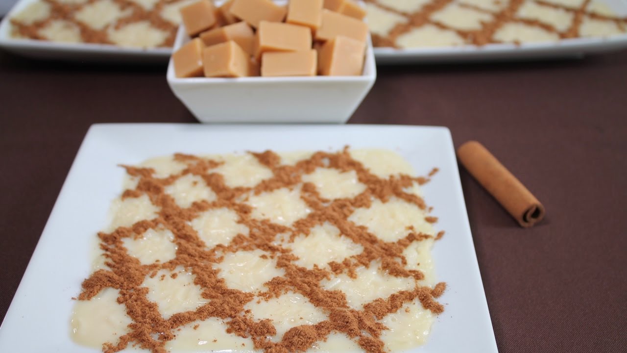 ARROZ DOCE COM PUDIM DE CARAMELO