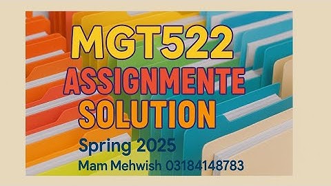 MGT522 Assignment 1 Solution | Spring 2025 | Public Policy VU