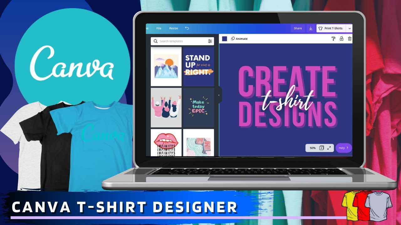 Download How To Create T Shirt Designs With Canva Canva T Shirt Design Tutorial Youtube