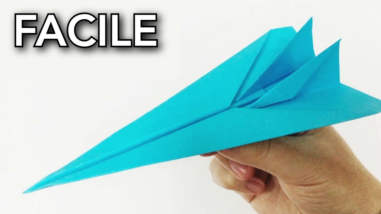 Comment faire un avion en papier qui vole très bien et longtemps - YouTube