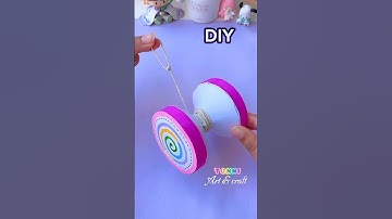 DIY Yo Yo toy 🪀 #shorts #tonniartandcraft #diy #art #love #craft #youtubeshorts