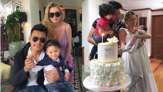 James Yap and Michela Cazzola Celebrates 1 month old of Baby Francesca Michelle!