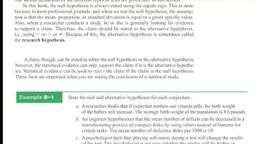 8 1 Hypothesis Testing Traditional Method