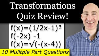 PreCalc Quiz Review | How to Do Transformations of Parent Functions