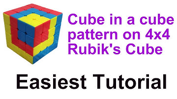 How to make cube in a cube pattern on 4×4 cube