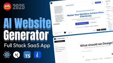 How to Create Full Stack AI Website Generator App with Nextjs, React, Typescript, ImageKit