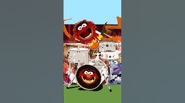 Discover The Best ANIMAL MUPPET DRUMMER Builds in Minecraft! 😲 #shorts