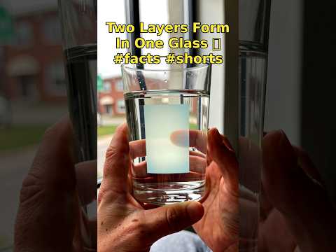 Two Layers Form In One Glass 🥛 #facts #shorts