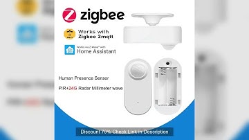 Zigbee Human Presence Detector,Luminance/Distance Detection,  Smart PIR Motion Sensor Support Zigbee