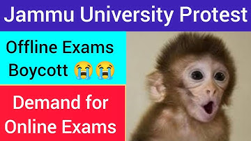 Online Classes, Offline Exams kyu?? || Share your opinion || Jammu University Strong Protest #viral