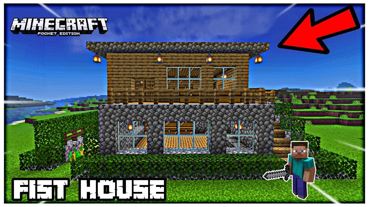 FINALLY I BUILD MY FIRST SURVIVAL HOUSE || MINECRAFT SURVIVAL SERIES PE ...