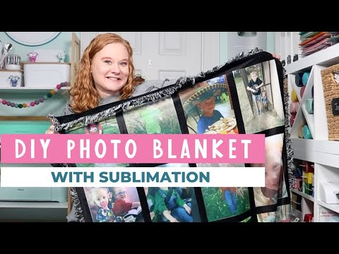 Sublimation 9 Panel Plush Throw Blanket