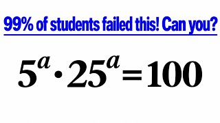 Can you solve a in 3 seconds | USA Exponential 