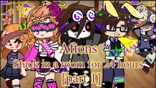 AFTONS Stuck in a Room For [24Hours] afton family [Gacha club]