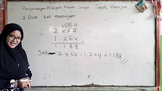 Pengurangan Bilangan Ribuan dengan Teknik Meminjan. Dua Kali Meminjam. Kelas 3 SD