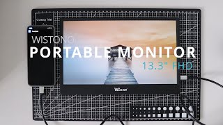 WISTINO 13.3 INCH 1080P PORTABLE MONITOR | AFFORDABLE PORTABLE EXTERNAL MONITOR FROM SHOPEE