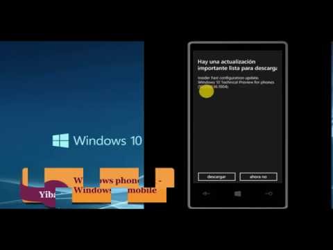 Como actualizar de windows phone 8.1 a Windows 10 mobile