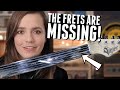 Playing a FRETLESS electric guitar sounds so WEIRD!