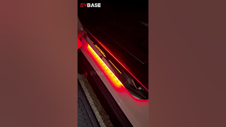 Illuminated Door Sill Plates RGB LED Door Sill Protectors Trim Covers for Hummer EV