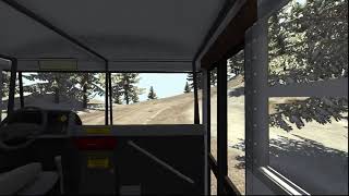 Failed Attempt to get the bus up the hill.