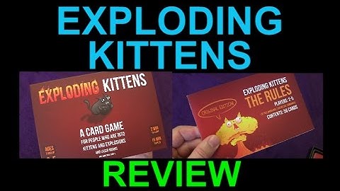 Exploding Kittens Card Game - Demo Review Explained - Most fun simple family friends