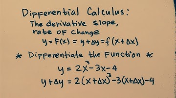 Differential Calculus, Derivative slope, rate of change in tagalog