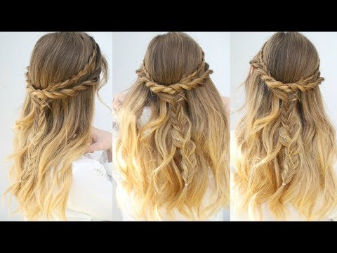 Casual Everyday Half Up Hairstyle Half Down Hairstyles