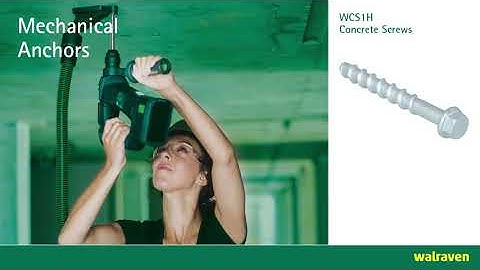 How to install a concrete screw (hex head)