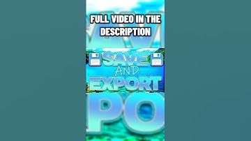 Hoe u uw projecten in Photopea kunt opslaan en exporteren! #shorts #photopea #photoshop