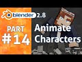 How to animate characters in 1 minute  blender 28 minecraft animation tutorial 14