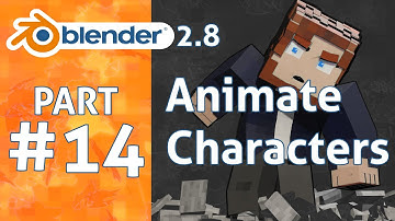 How to animate characters in 1 minute | Blender 2.8 Minecraft Animation Tutorial #14