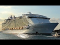 {TrueSound}™ World's Largest Cruise Ship! DEEP Horn, Harmony of the Seas Departing Port Everglades