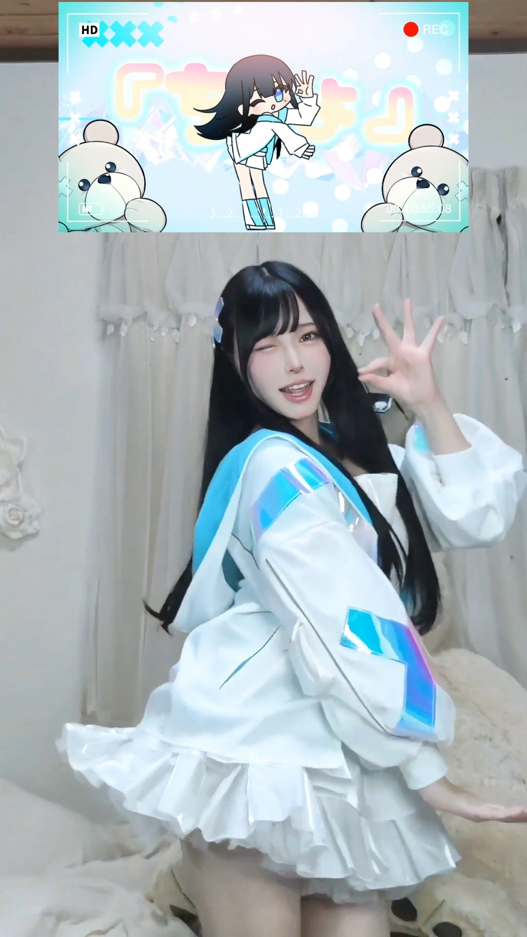フーディー みっちょん様 汗かくって分かってても 髪がバサってなるって分かってても 休み