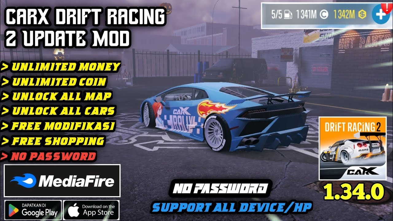 CarX Drift Racing 2 Mod Apk Terbaru 2024 versi 1.34.0