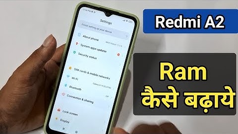 Redmi A2 phone me ram kese badhaye, how to increase RAM in redmi A1+ redmi A2