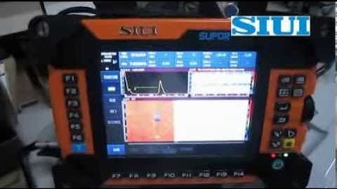 SIUI Phased Array Instrument SUPOR Corrosion Inspection on Corroded Pipe
