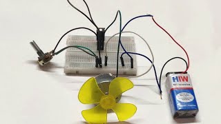 Diy Dc Motor Speed Controller On Breadboard Breadboard Project Irfz44N Project