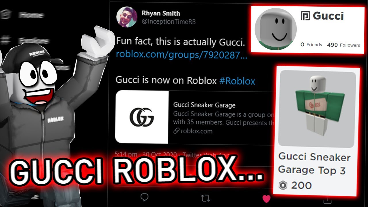 Roblox Just Partnered With This Company Gucci Youtube - how to get gucci on roblox