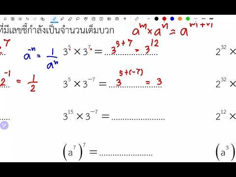 ่ซ่อมเสริม ค21101  ม.1 บทที่ 3 เลขยกกำลัง