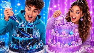 DESAFIO DE COZINHA MENINA vs MENINO! 🍰🔥 Momentos engraçados e surpresas por 123 GO!