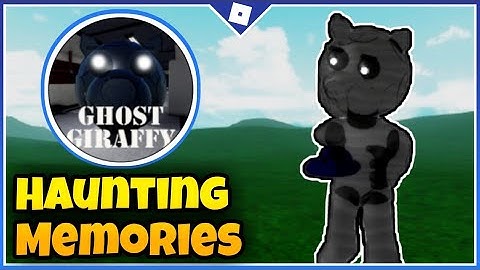 How to get "Haunting Memories" Badge + Ghost Giraffy Morph/Skin in Piggy RP And Custom Skin | Roblox