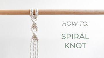 DIY macrame tutorial: Spiral Knot