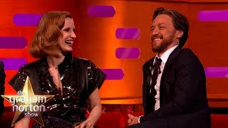 James McAvoy Made Fun of Jessica Chastain’s XMen Moves! | The Graham Norton Show