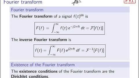 Signals and systems: video 5b Fourier frequency analysis