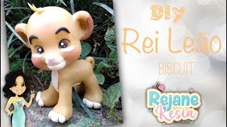 Diy Simba - Rei leão - Biscuit - Rejane Kesia - Sem molde