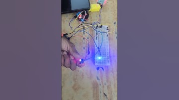 Control Arduino to dc motor and LED light #arduino #experiment #shorts