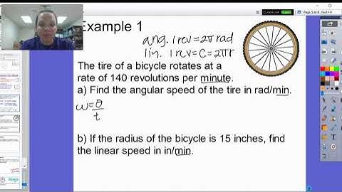 Nelsen Linear and Angular Speed Video